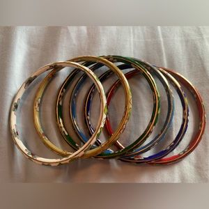 Vintage Cloissonae Bangle Bracelets